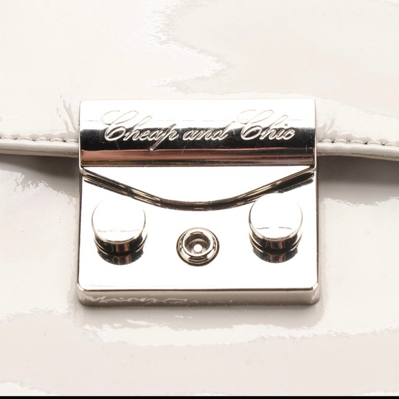 Moschino Brands Small Tote and Wristlet
Clutch in Patent Leather and Canvas - Picture 7 of 8